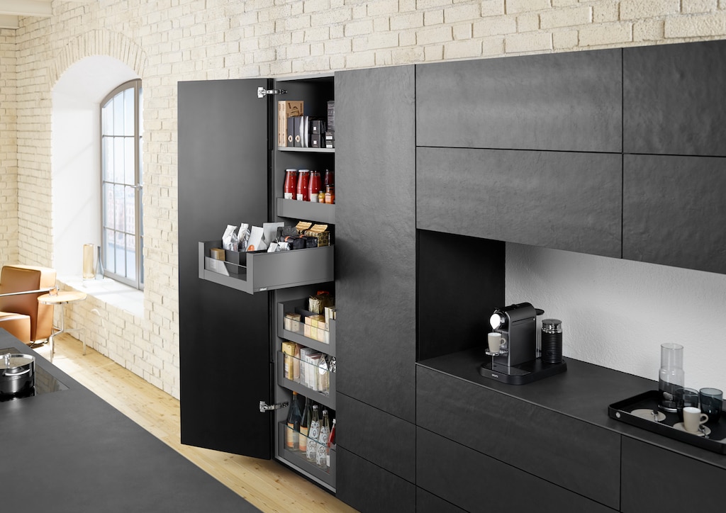 LEGRABOX pure SPACE TOWER set 4 inner pull-outs + 1 inner drawer NL = 550 mm, 70 kg, double door