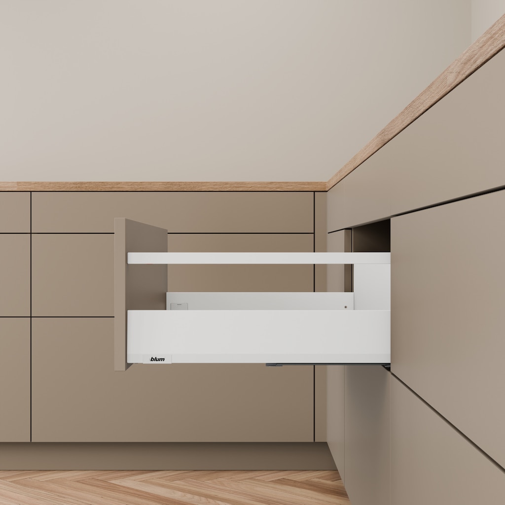 MERIVOBOX complete set, drawer height E (209.0 mm), single gallery