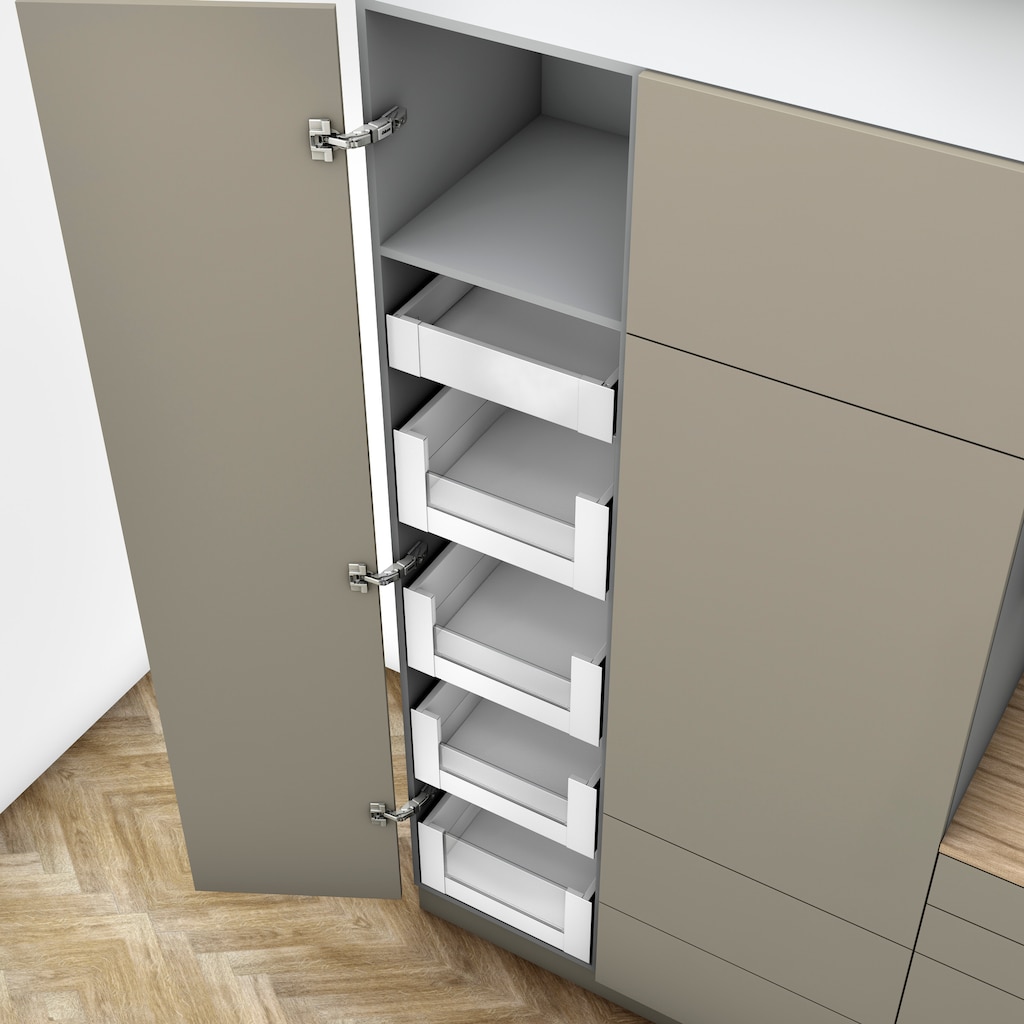 LEGRABOX pure SPACE TOWER set 4 inner drawers + 1 inner drawer NL = 500 mm, 40 kg, 