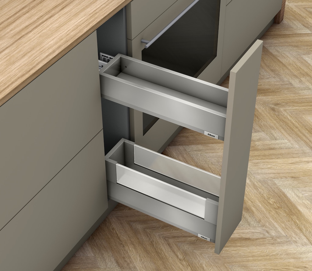 SPACE TWIN set, component bundle, MERIVOBOX, NL = 500 mm, drawer side