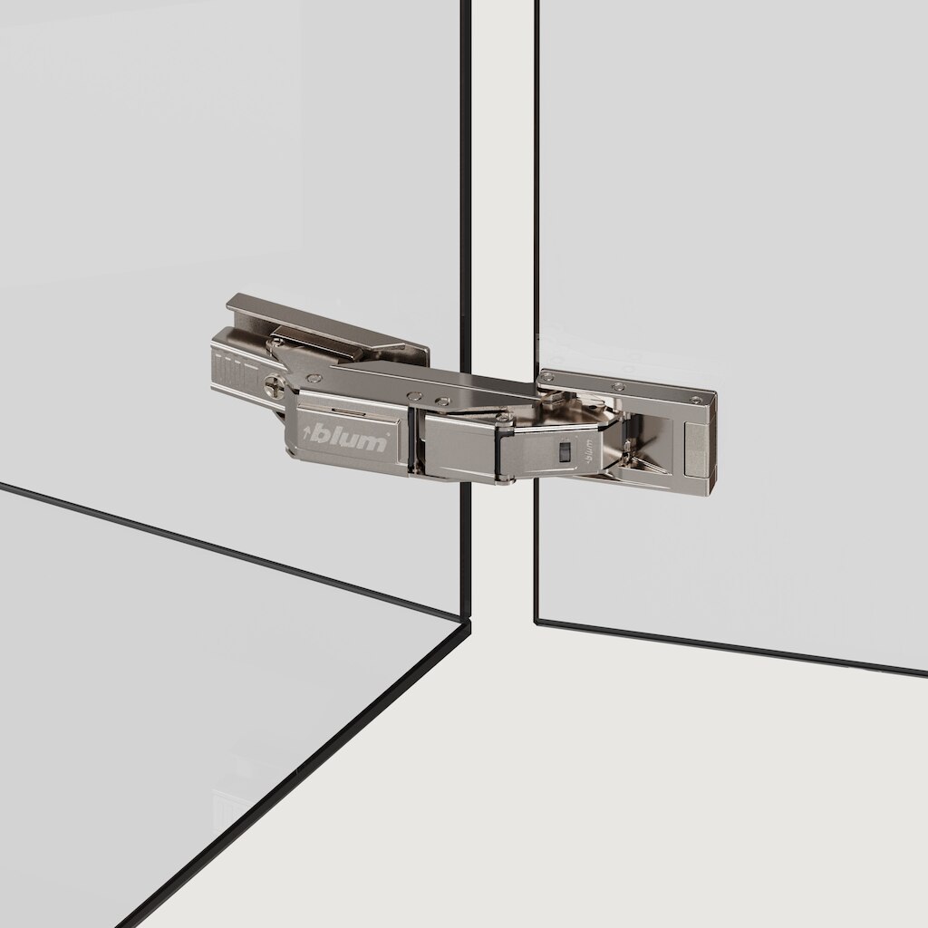 CLIP top BLUMOTION CRISTALLO Glass door hinge component bundle