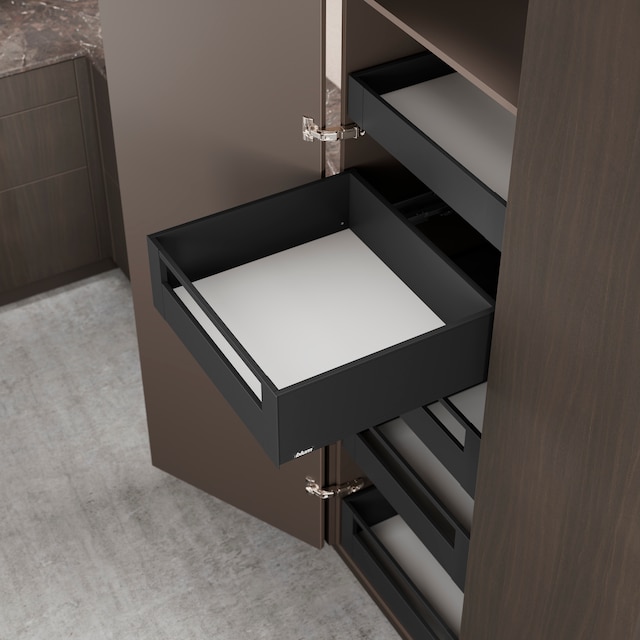 LEGRABOX pure SPACE TOWER complete set 4 inner pull-outs + 1 inner drawer NL = 500 mm, 40 kg, single door