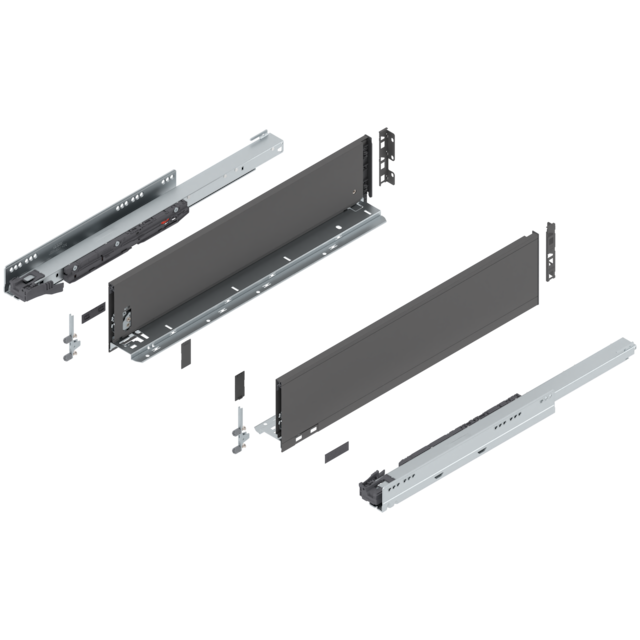 LEGRABOX pure complete set drawer height K (142.0 mm)