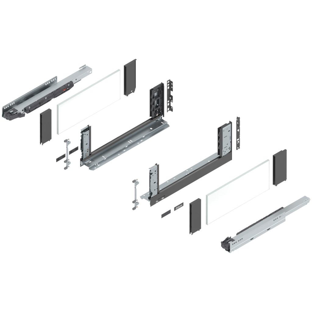 LEGRABOX free πακέτο συστατικών μερών, συρτάρι ύψος C (193,0 mm)