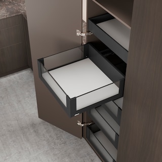 LEGRABOX free SPACE TOWER complete set 4 inner pull-outs + 1 inner drawer NL = 550 mm, 70 kg, double door