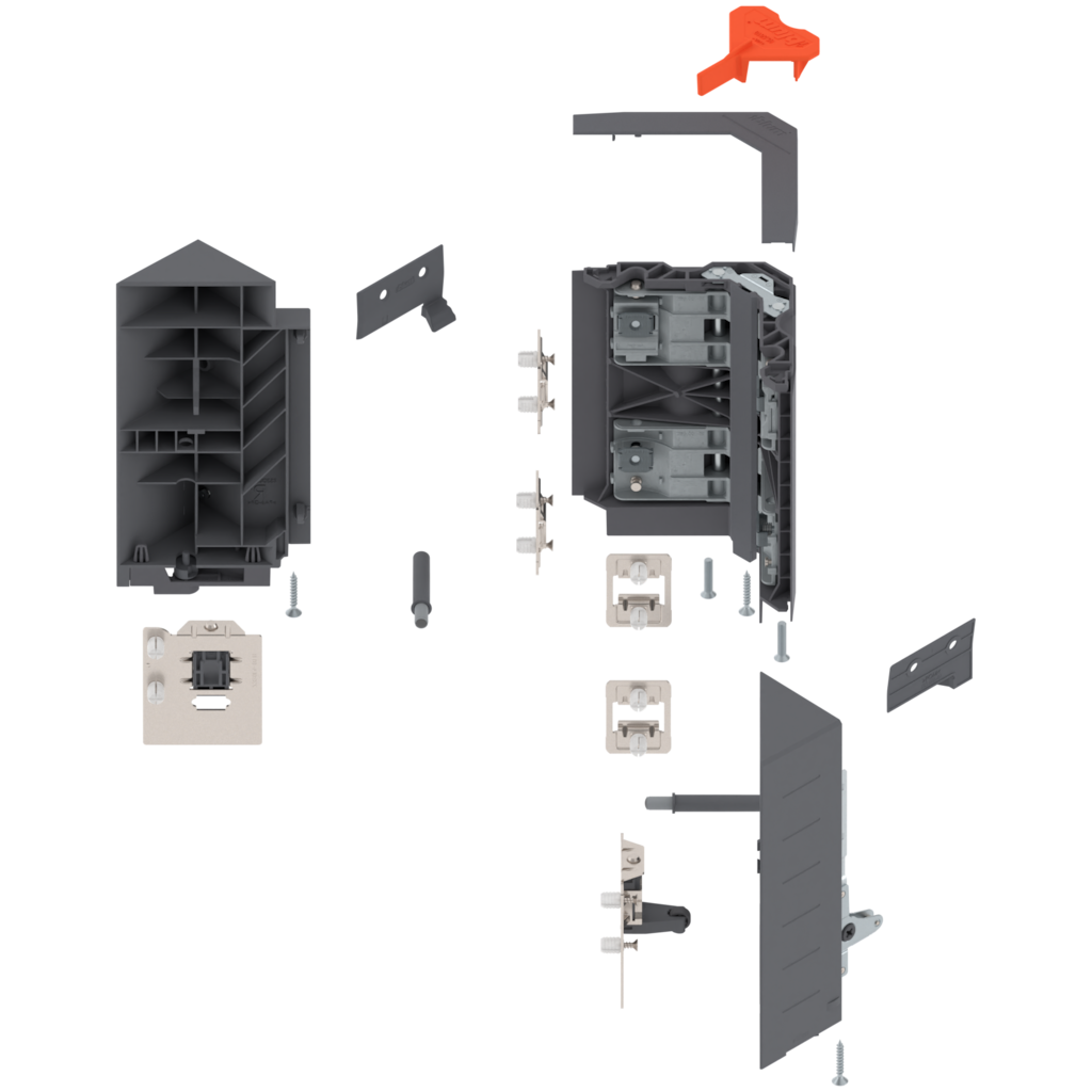 SPACE CORNER SYNCROMOTION suitable for system height 