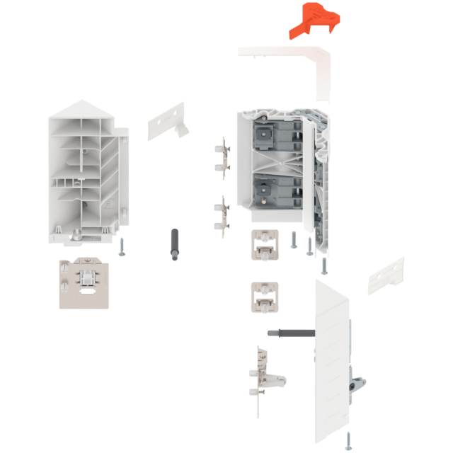 SPACE CORNER SYNCROMOTION suitable for system height 