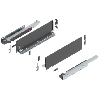 LEGRABOX pure complete set drawer height K (142.0 mm)