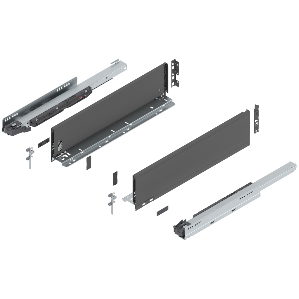 LEGRABOX pure complete set, drawer height K (142.0 mm)