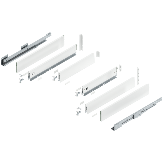 MERIVOBOX complete set sink drawer height E (209.0 mm)