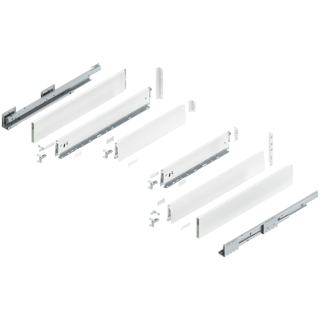 MERIVOBOX complete set, sink drawer height E (209.0 mm), BOXCAP
