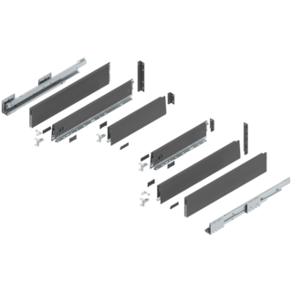 MERIVOBOX complete set sink drawer height E (209.0 mm)