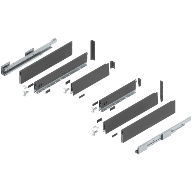 MERIVOBOX complete set sink drawer height E (209.0 mm)