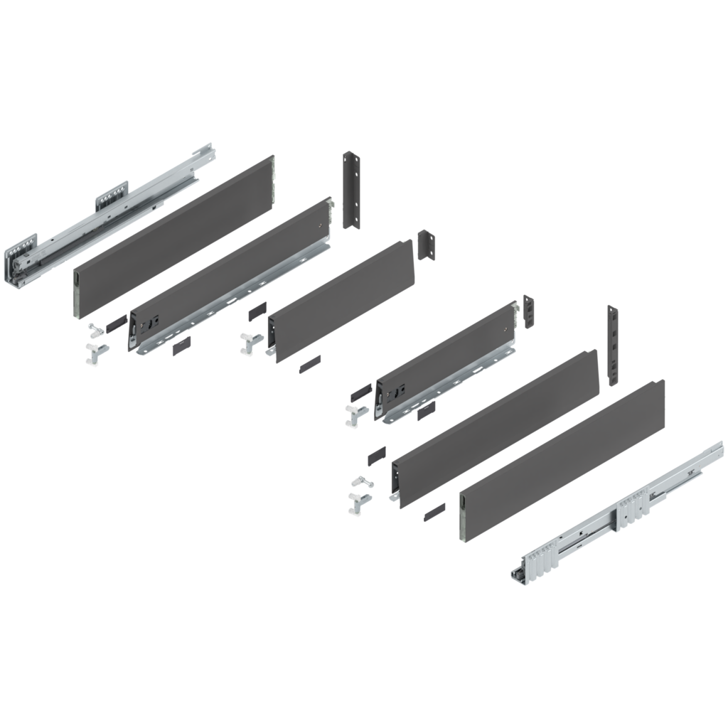 MERIVOBOX complete set, sink drawer height E (209.0 mm), BOXCAP