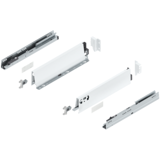 TANDEMBOX complete set, drawer system height (space requirement) M (98.5 mm), design A