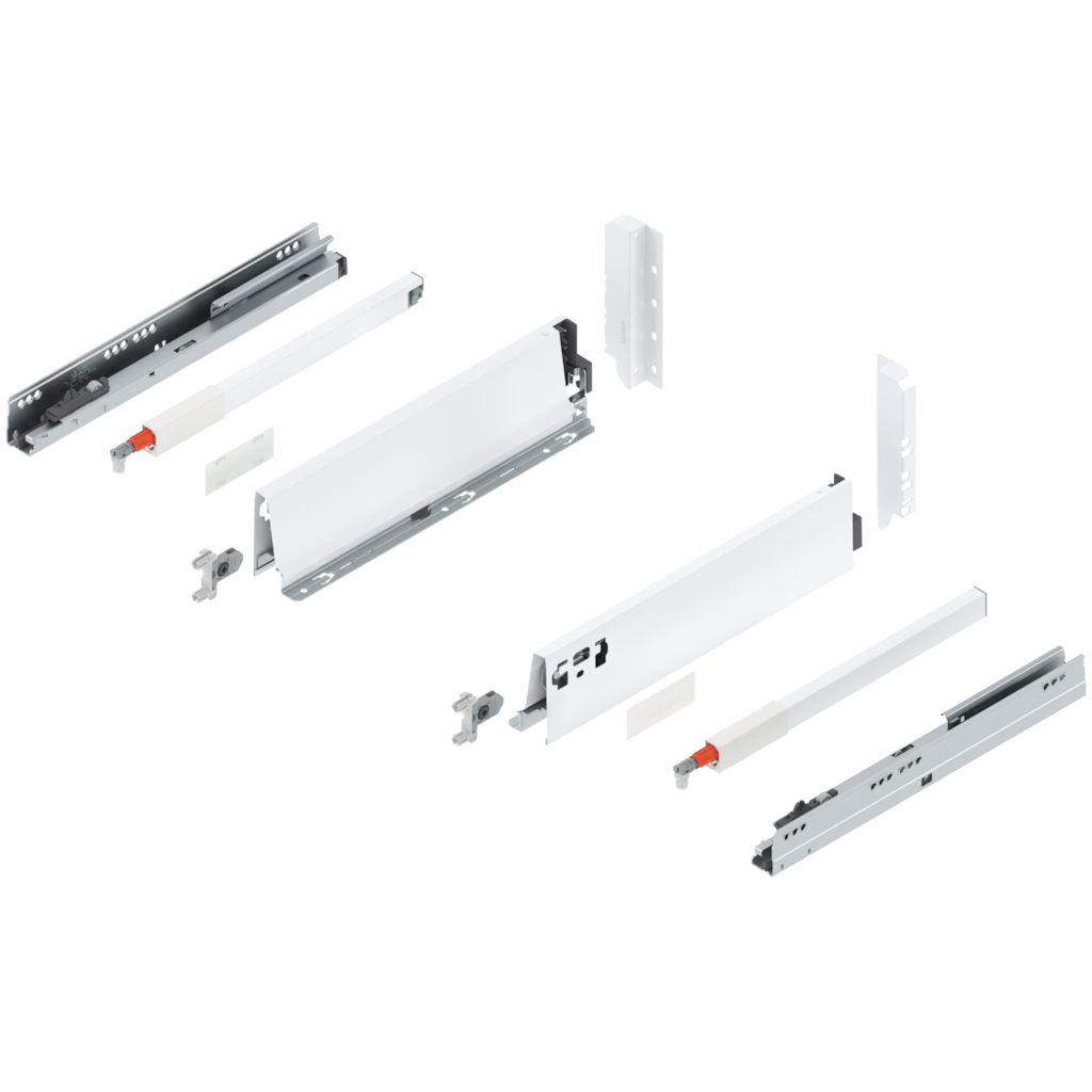 TANDEMBOX complete set, drawer height C (192.0 mm), design A, single gallery