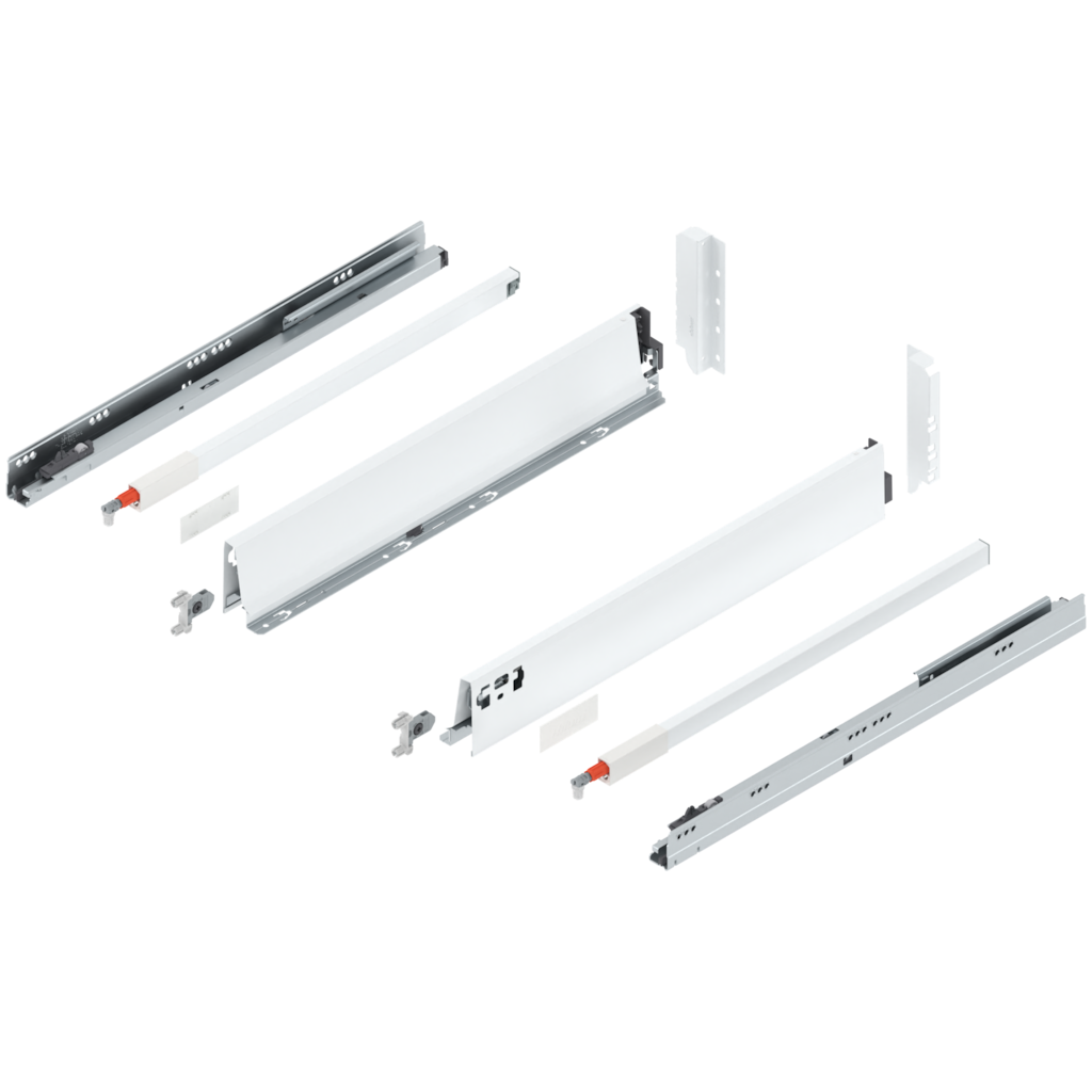 TANDEMBOX complete set, drawer height C (192.0 mm), design A, single gallery