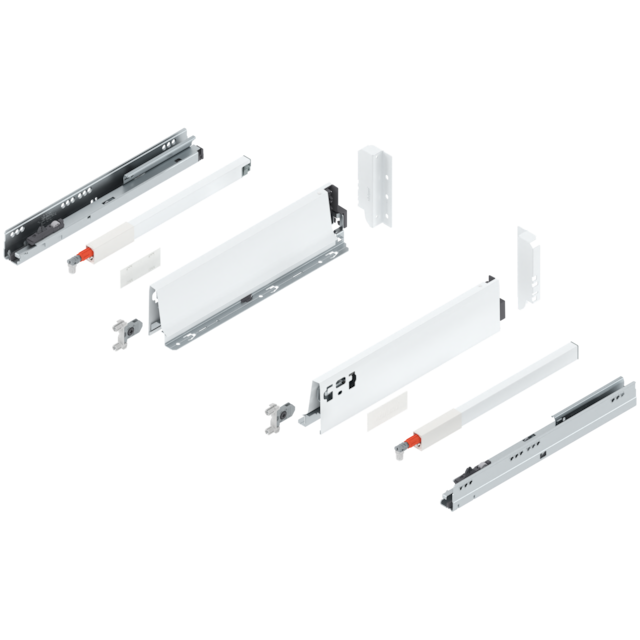 TANDEMBOX complete set, drawer height B (160.0 mm), design A, single gallery