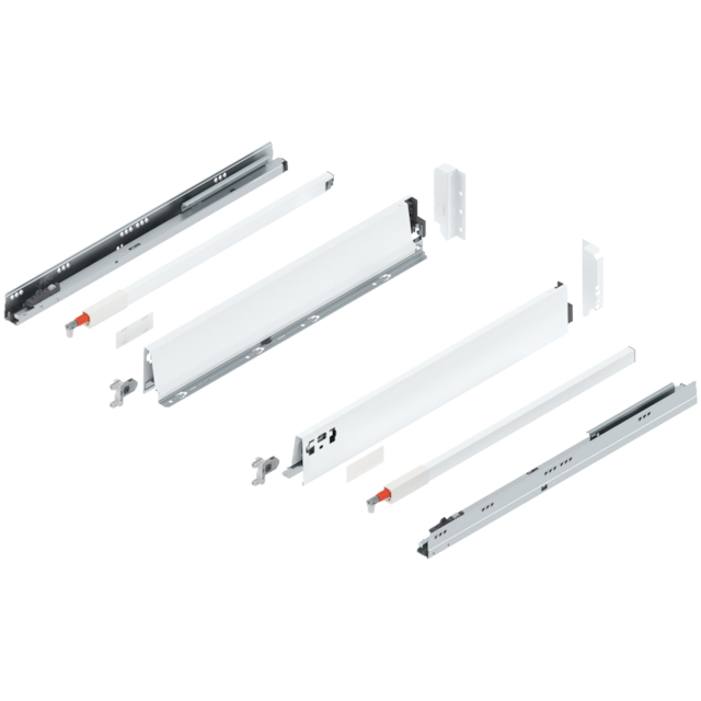 TANDEMBOX complete set, drawer height B (160.0 mm), design A, single gallery