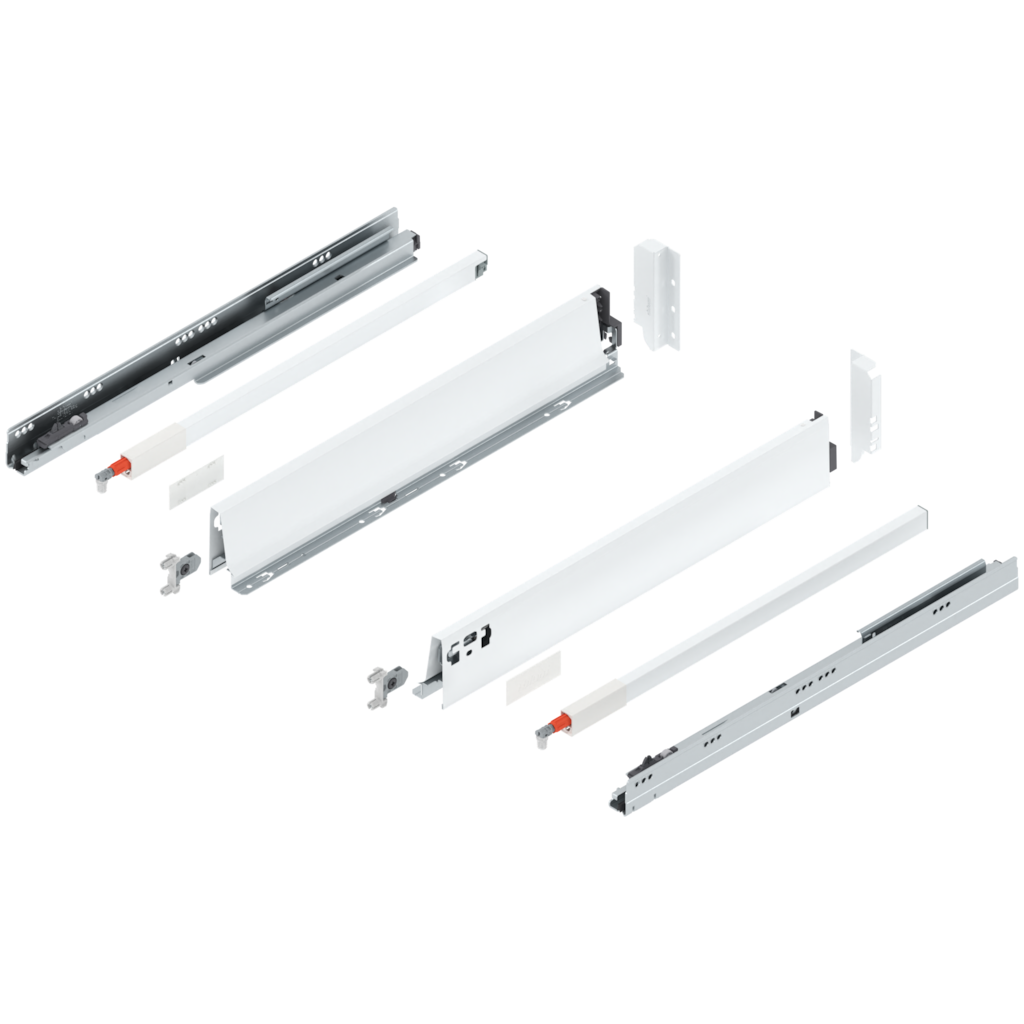 TANDEMBOX complete set, drawer height B (160.0 mm), design A, single gallery