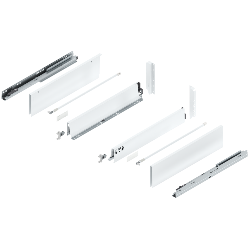 TANDEMBOX complete set, drawer height M (96.5 mm), design A, BOXSIDE