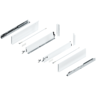 TANDEMBOX complete set, drawer system height (space requirement) M (98.5 mm), design A, BOXSIDE