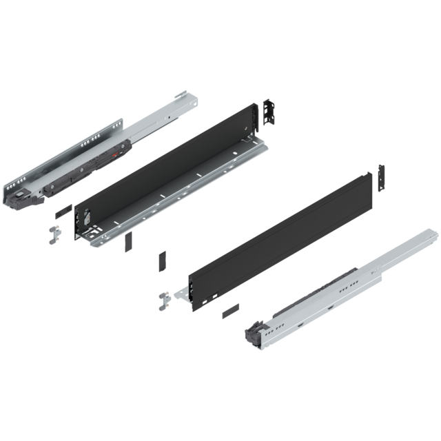 LEGRABOX pure Complete set Drawer height M (106.0 mm)