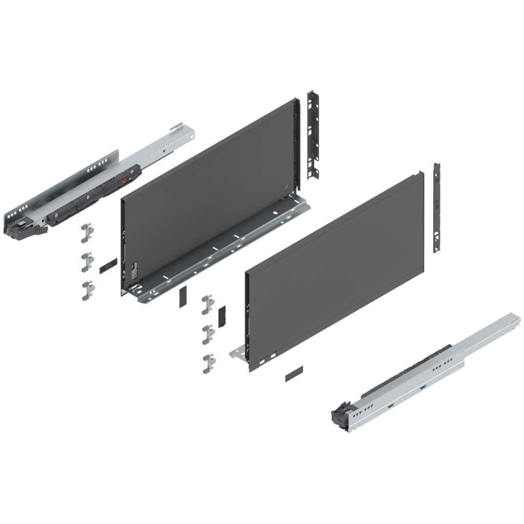 LEGRABOX pure complete set, drawer height F (257.0 mm)