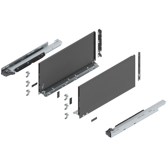 LEGRABOX pure complete set drawer height F (257.0 mm)