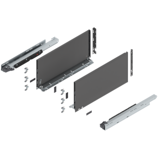 LEGRABOX pure complete set drawer height F (257.0 mm)
