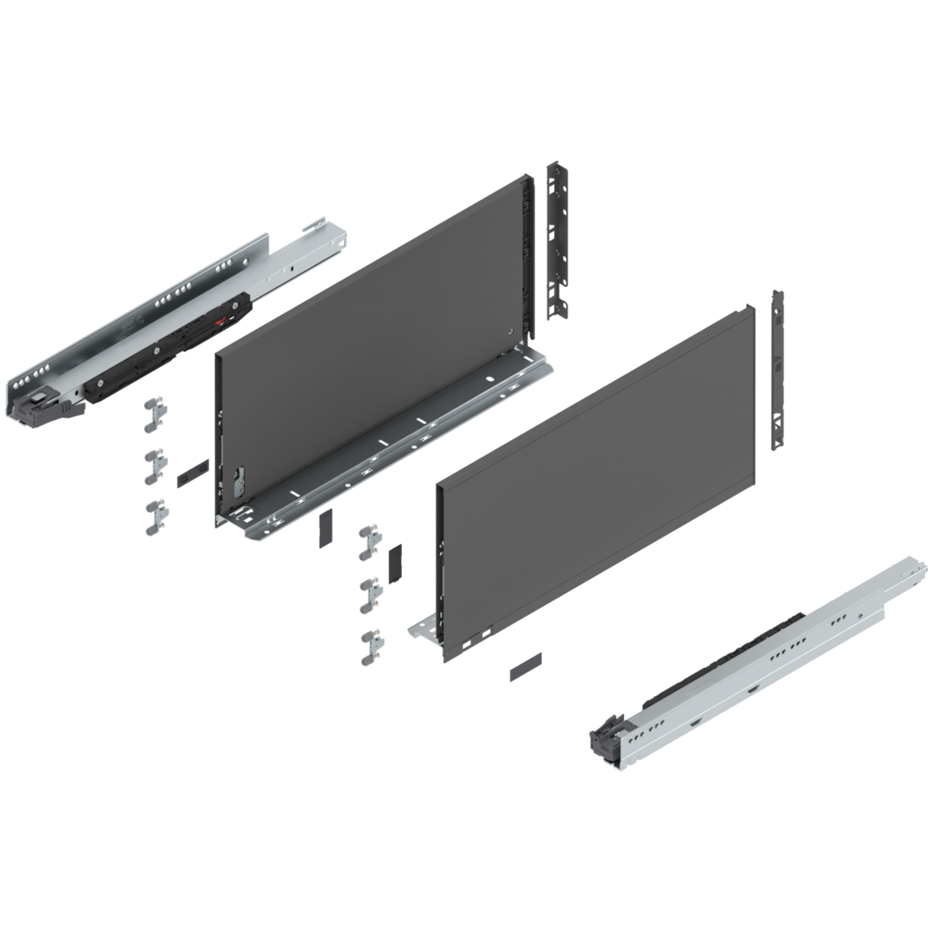 LEGRABOX pure complete set, drawer height F (257.0 mm)
