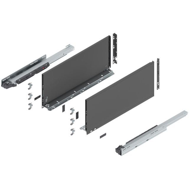 LEGRABOX pure complete set drawer height F (257.0 mm)