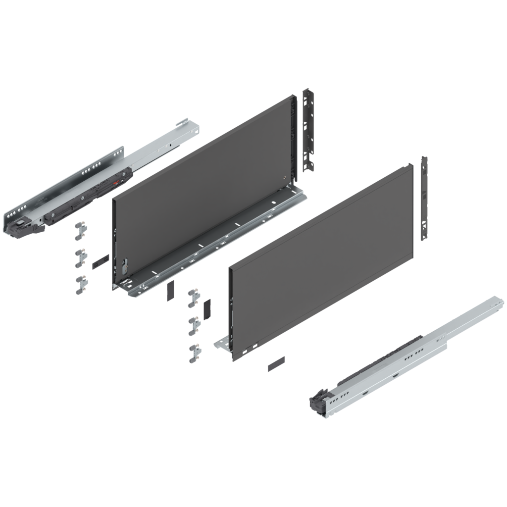 LEGRABOX pure complete set, drawer height F (257.0 mm)