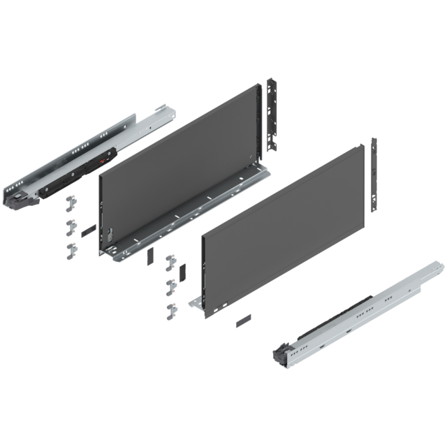 LEGRABOX pure complete set drawer height F (257.0 mm)