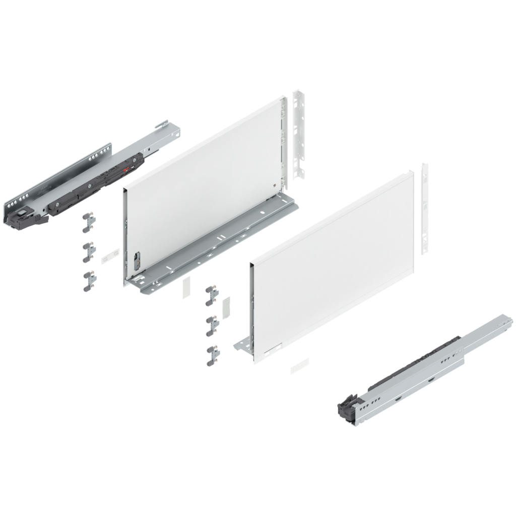 LEGRABOX pure complete set, drawer height F (257.0 mm)