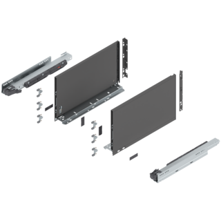 LEGRABOX pure complete set, drawer height F (257.0 mm)