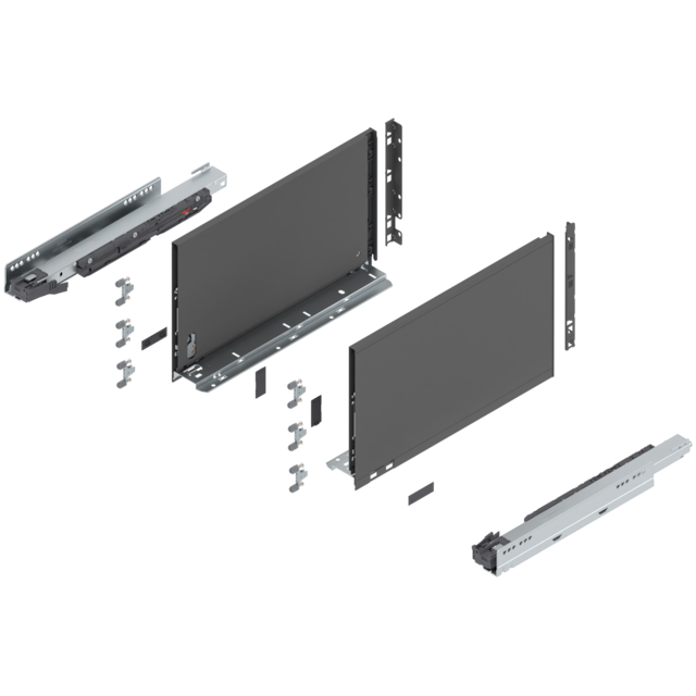 LEGRABOX pure complete set drawer height F (257.0 mm)