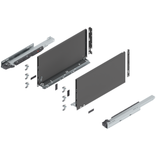 LEGRABOX pure complete set, drawer height F (257.0 mm)