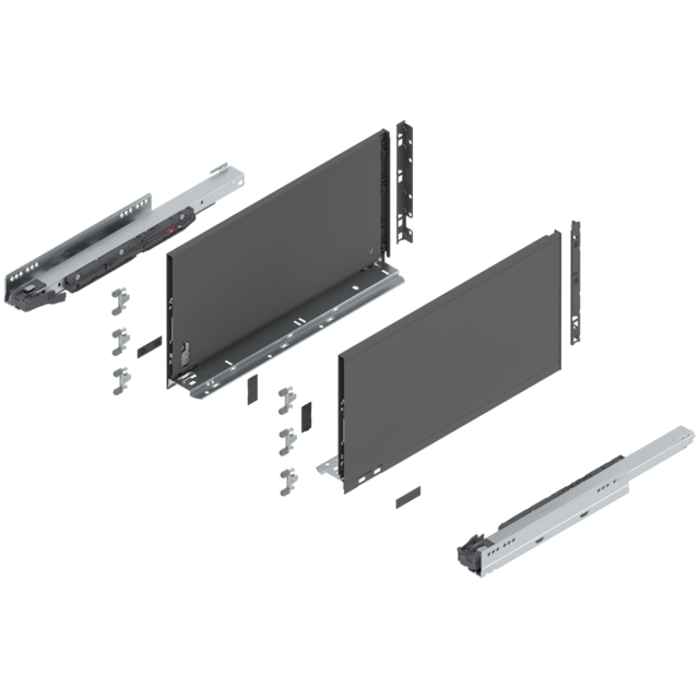 LEGRABOX pure complete set drawer height F (257.0 mm)