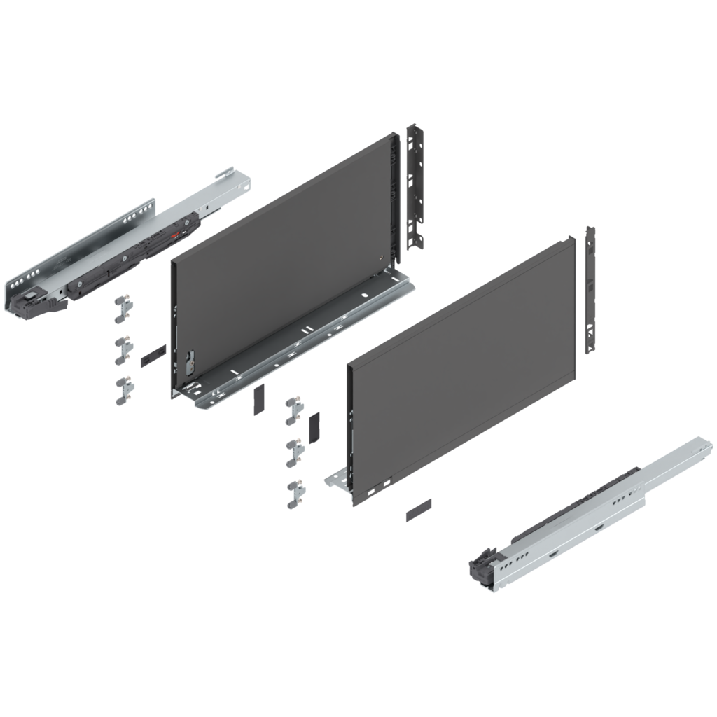 LEGRABOX pure complete set, drawer height F (257.0 mm)