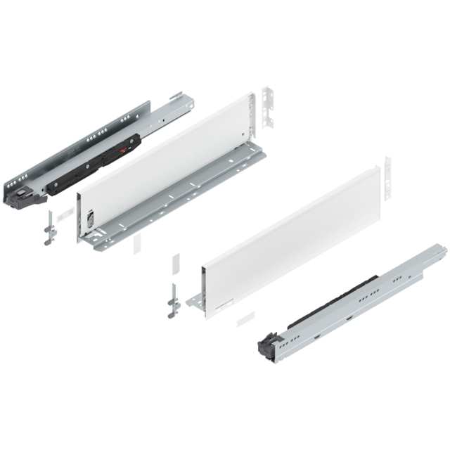 LEGRABOX pure complete set drawer height K (142.0 mm)