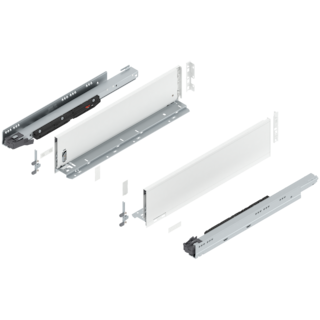 LEGRABOX pure complete set drawer height K (142.0 mm)