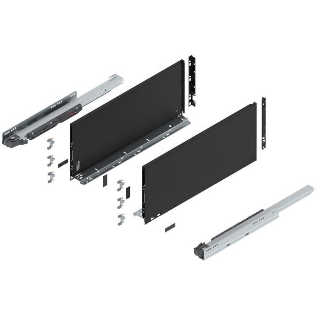 LEGRABOX pure complete set, drawer height F (257.0 mm)
