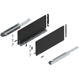 LEGRABOX pure Complete set Drawer height F (257.0 mm)