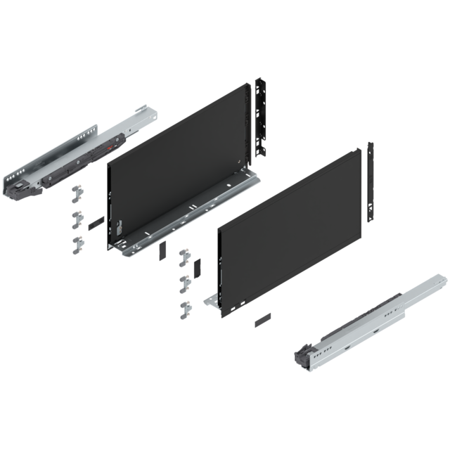 LEGRABOX pure complete set drawer height F (257.0 mm)