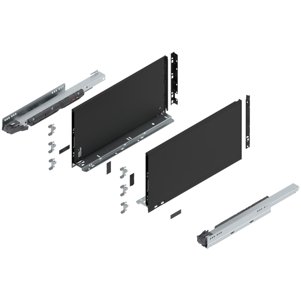 LEGRABOX pure complete set, drawer height F (257.0 mm)