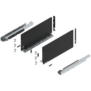 LEGRABOX pure Complete set Drawer height F (257.0 mm)