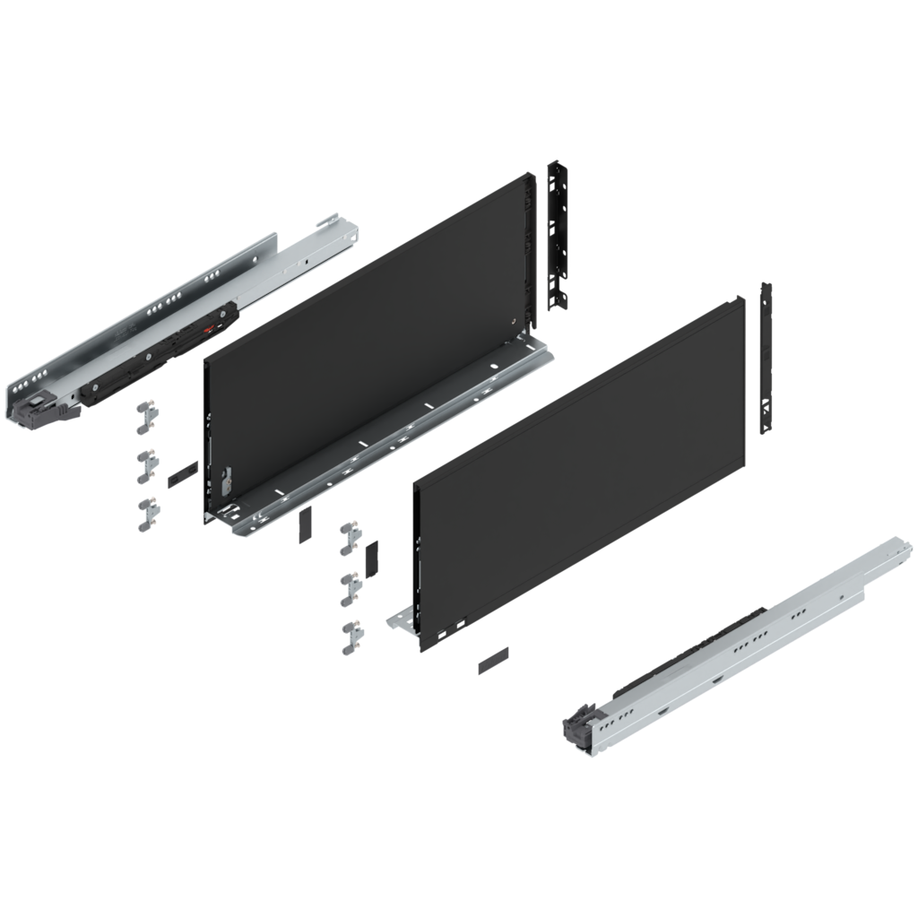 LEGRABOX pure complete set, drawer height F (257.0 mm)