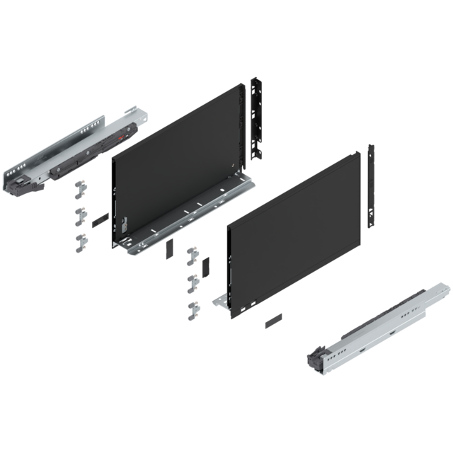 LEGRABOX pure complete set drawer height F (257.0 mm)