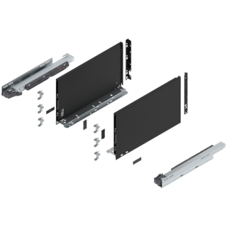 LEGRABOX pure complete set drawer height F (257.0 mm)